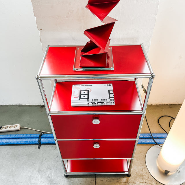 USM Haller - Highboard - rubinrot - TOP Zustand!