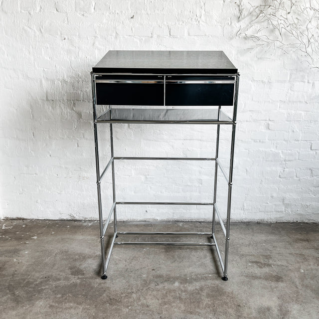 USM Haller - Stehpult - schwarz - 2 Schubladen