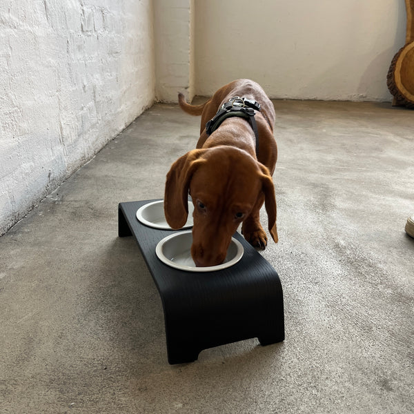 dogBar® - Classic Hundenapf small - Eiche dunkel