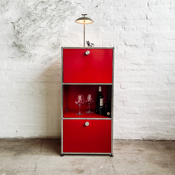 USM Haller Highboard - rubinrot - gebrauchter TOP Zustand