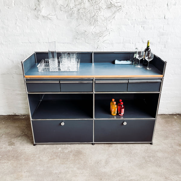 USM Haller - Theke/Bartheke - anthrazit - gebrauchte Designermöbel