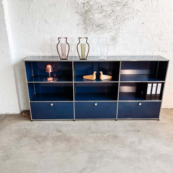 USM Haller - Highboard/Regal - stahlblau - gebrauchter Zustand