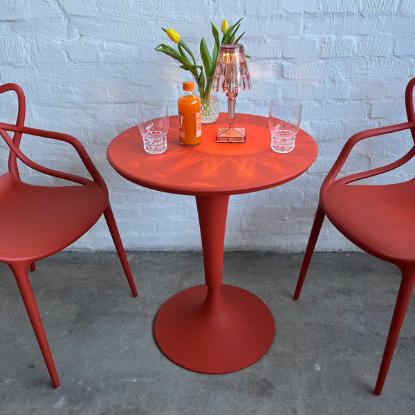 Kartell - Dr. NA - Bistrotisch - rostrot - Philippe Starck - Outdoor - NEU