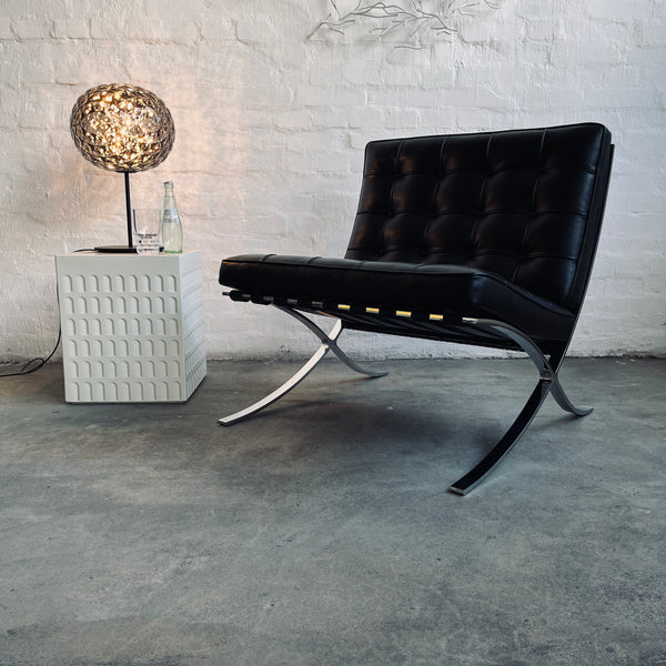 Knoll International - Barcelona Chair - Leder Venezia schwarz - TOP Zustand!