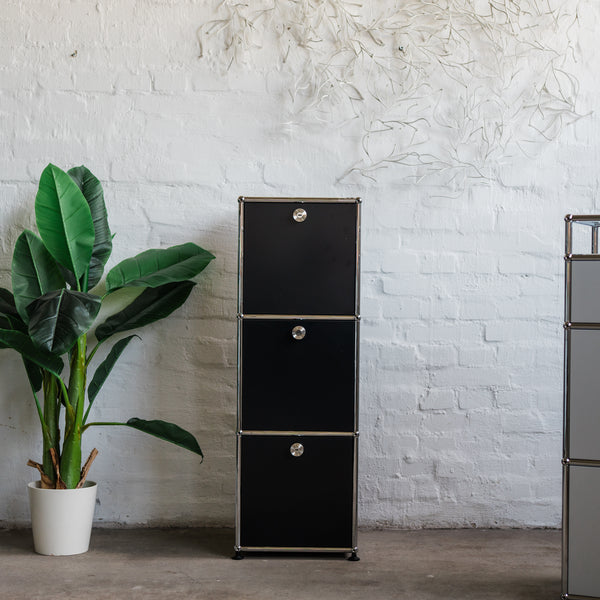 USM Haller - Highboard/Schrank 1x3 - 3 Klappen - schwarz - sehr guter gebrauchter Zustand