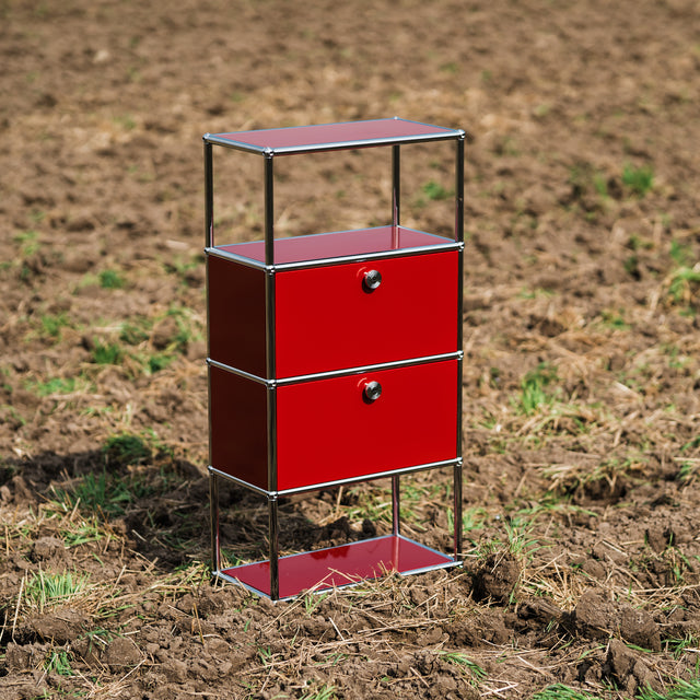 USM Haller - Highboard - rubinrot - TOP Zustand!