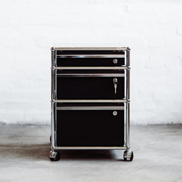 USM Haller - Rollcontainer - schwarz - 3 Schubladen - gebrauchter TOP Zustand