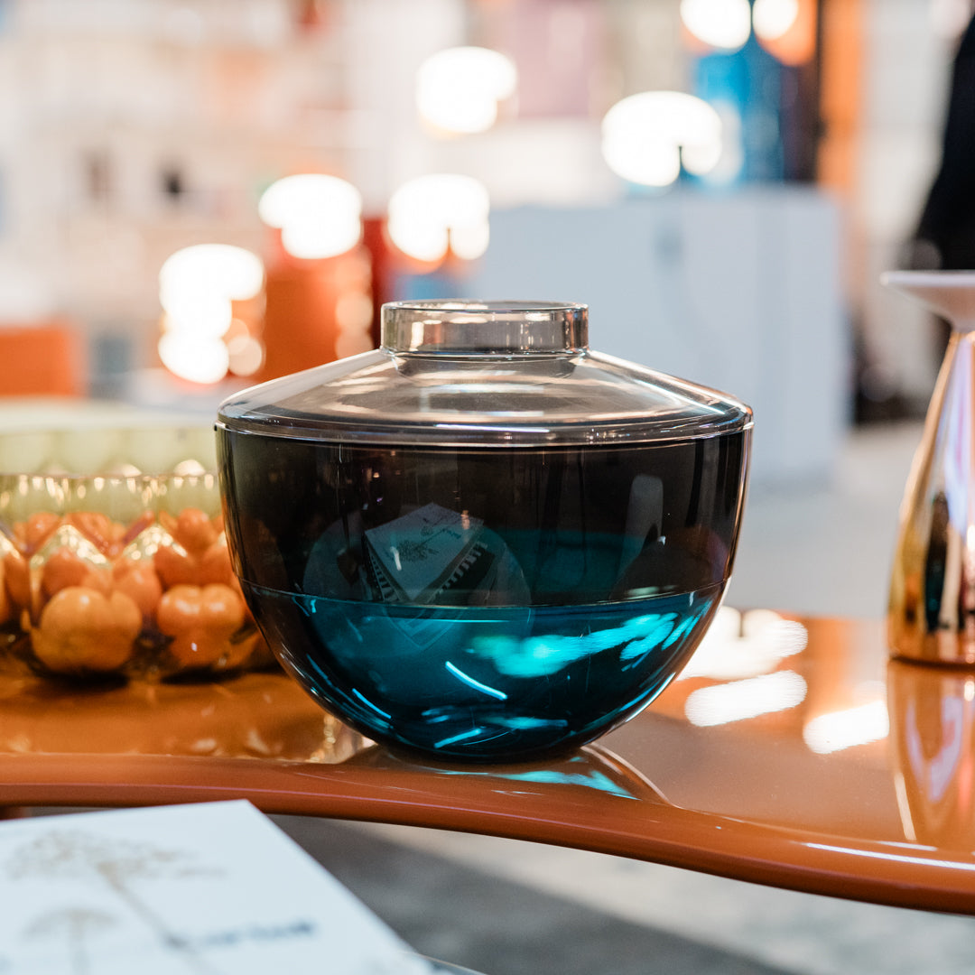 Kartell Vase Shibuya - Grau/Geräuchert/Blau - Christophe Pillet