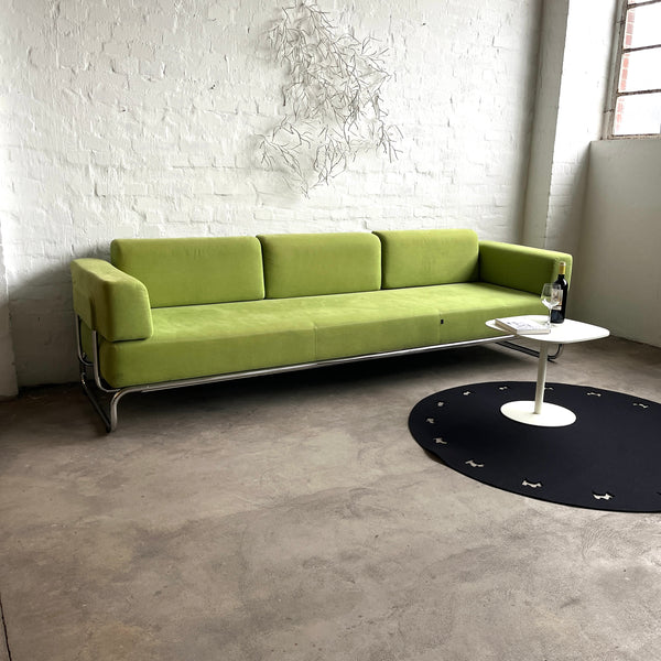 Thonet - S 5003 - Sofa - 3 Sitzer - Stoff Grün - Chrom - TOP Zustand!