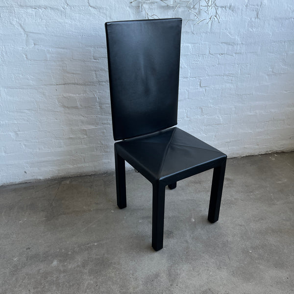 B+B Italia - Arcadia - Stuhl - Leder Schwarz