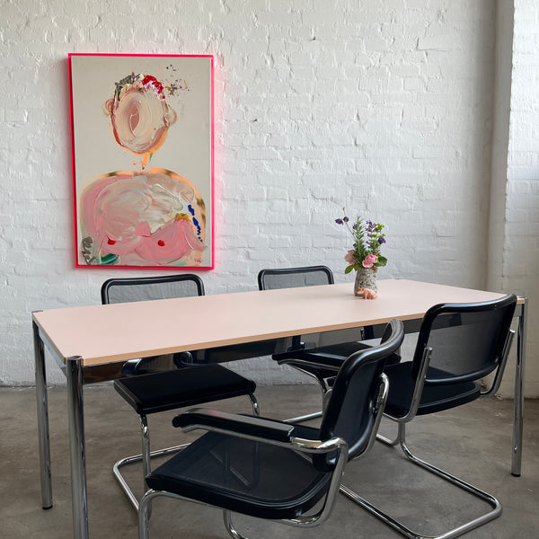 USM Haller Tisch - HPL Beschichtet - Pastellrosa - 175 x 75 cm - TOP Zustand!