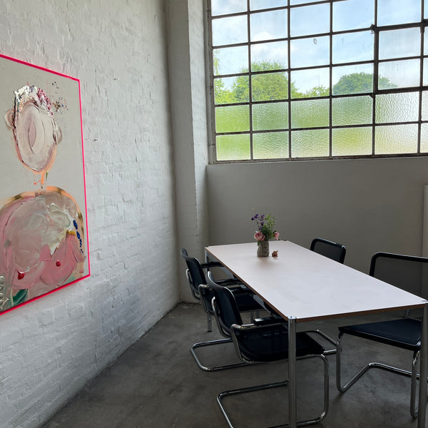 USM Haller Tisch - HPL Beschichtet - Pastellrosa - 175 x 75 cm - TOP Zustand!