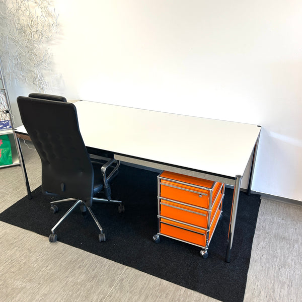 USM Haller Tisch - Ess-/Konferenztisch - Perlgrau - 200 x 100 cm - gebrauchte TOP Qualität