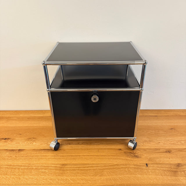 USM Haller - Nachtschränkchen/Druckerwagen - Schwarz- TOP Zustand!
