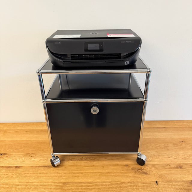 USM Haller - Nachtschränkchen/Druckerwagen - Schwarz- TOP Zustand!