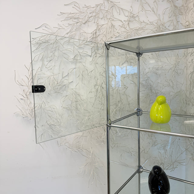 USM Haller Vitrine - Glas/Weiß - Vier Fächer - TOP Zustand!