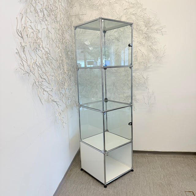 USM Haller Vitrine - Glas/Weiß - Vier Fächer - TOP Zustand!