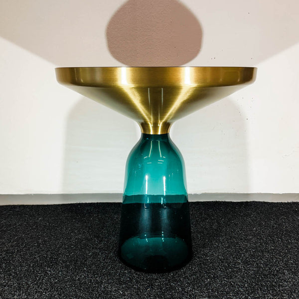 Bell Side Table - Messing/Glas