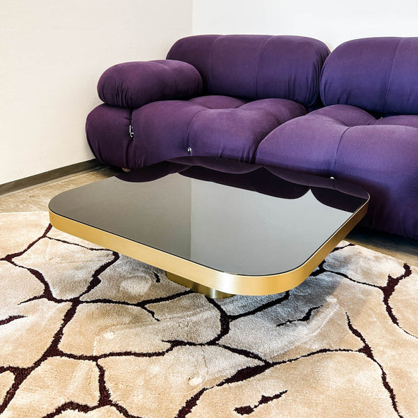 Bow Coffee Table No. 2 - Messing/Glas