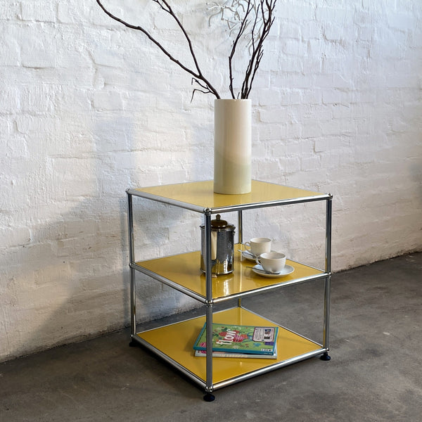 USM Haller Beistelltisch in gelb