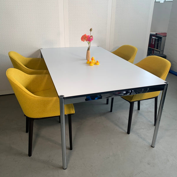 Tisch perlgrau alumatt - 175 x 100 cm