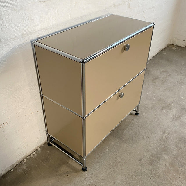 USM Haller - Sideboard 1x2 - 2 Klappen - beige - gebrauchte TOP Qualität