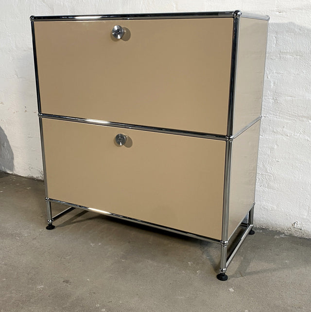 USM Haller - Sideboard 1x2 - 2 Klappen - beige - gebrauchte TOP Qualität