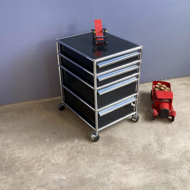 USM Haller - Rollcontainer - schwarz