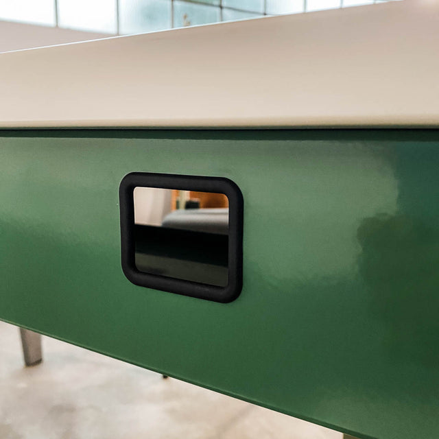 Vitra - Bureau Métallique Raw Edition - grün/weiß