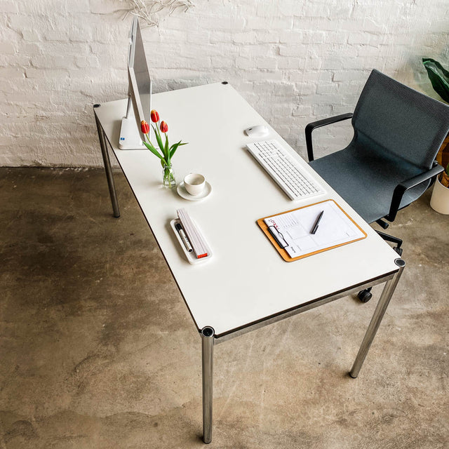 USM Haller Tisch Fenix - weiß - 150 x 75 cm - gebrauchte TOP Qualität