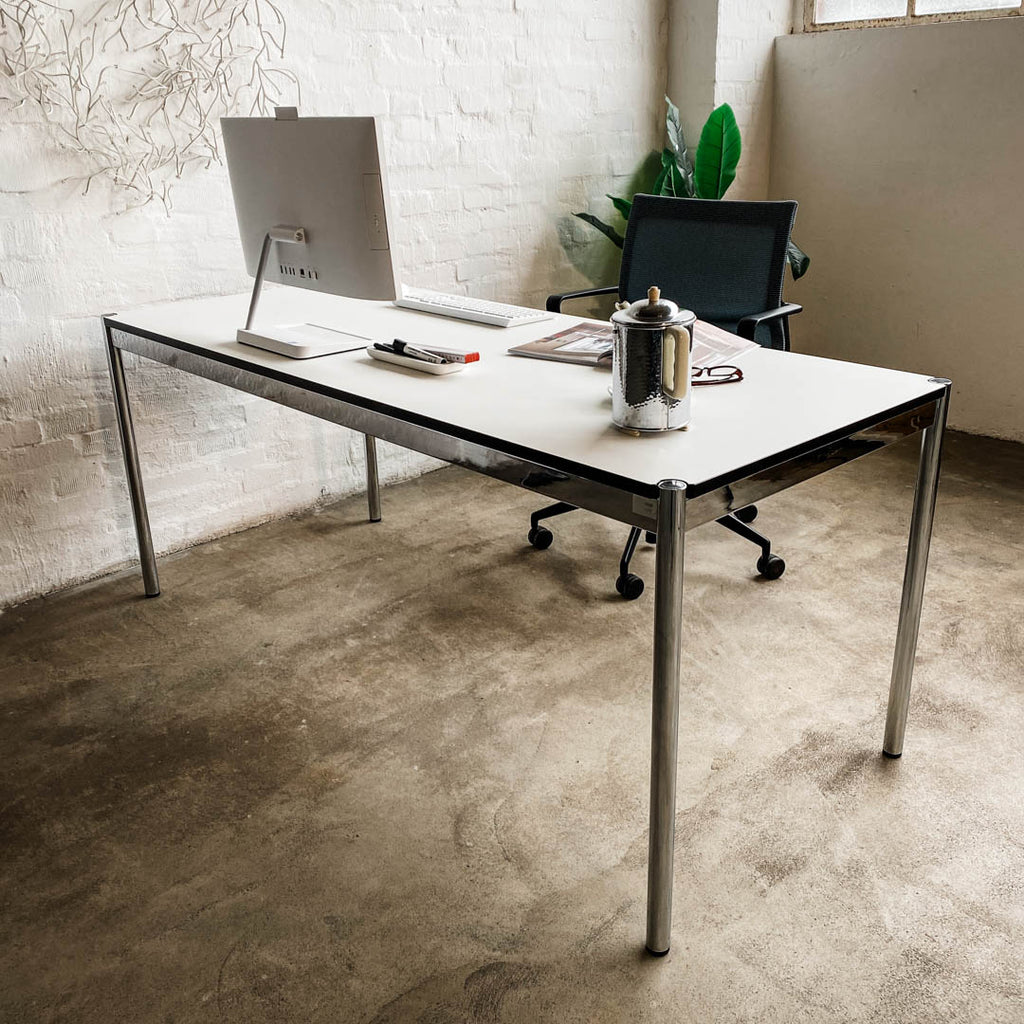 USM Haller - Tisch Fenix weiß - 175 x 75 cm