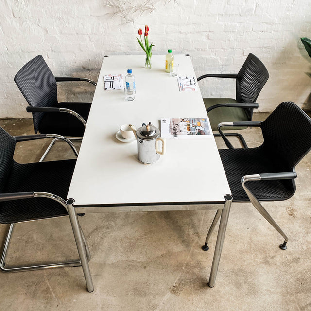 USM Haller Tisch Fenix - weiß - 175 x 75 cm - gebrauchte TOP Qualität