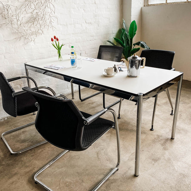 USM Haller Tisch Fenix - weiß - 175 x 75 cm - gebrauchte TOP Qualität