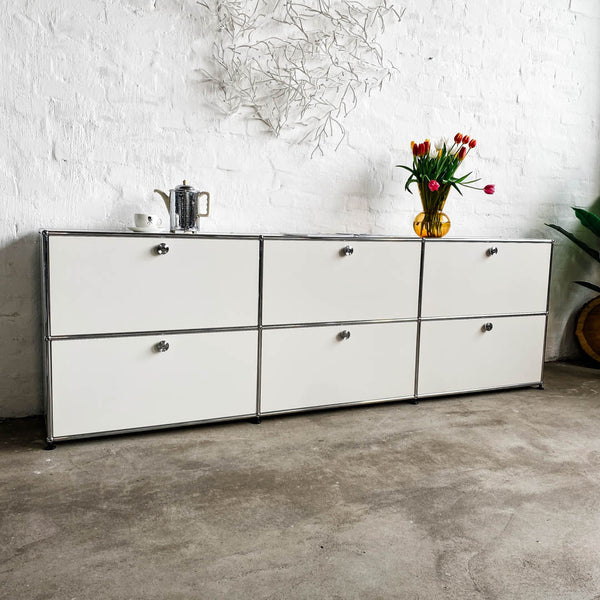 USM Haller - Sideboard - weiß - 3x2 - gebrauchte TOP Qualität