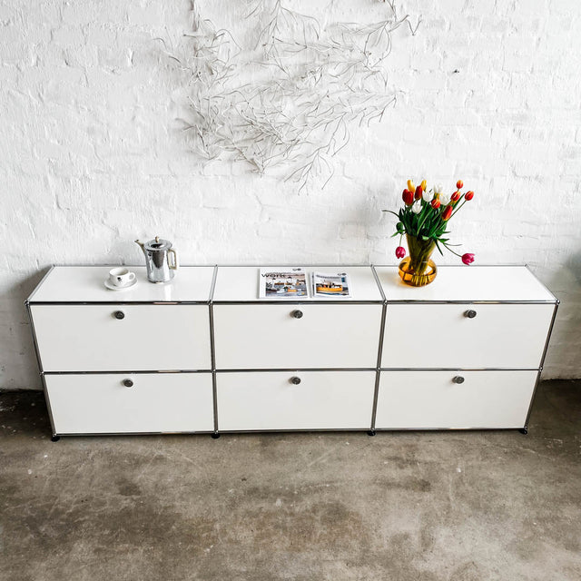 USM Haller - Sideboard - weiß - 3x2 - gebrauchte TOP Qualität