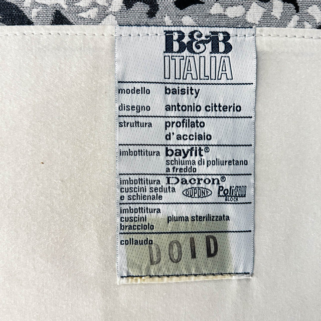 B&B Italia - Baisity - Schwarz/Weiß