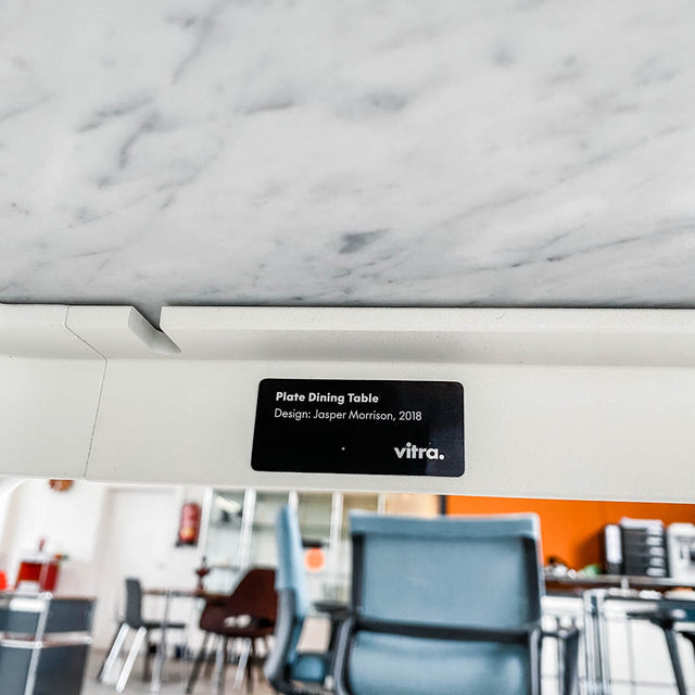 Vitra - Plate Dining Table - Marmor weiß