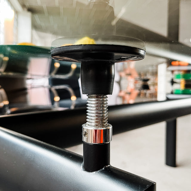 Cassina LC 6  Esstisch - schwarz - Kristallglasplatte - gebrauchter TOP Zustand