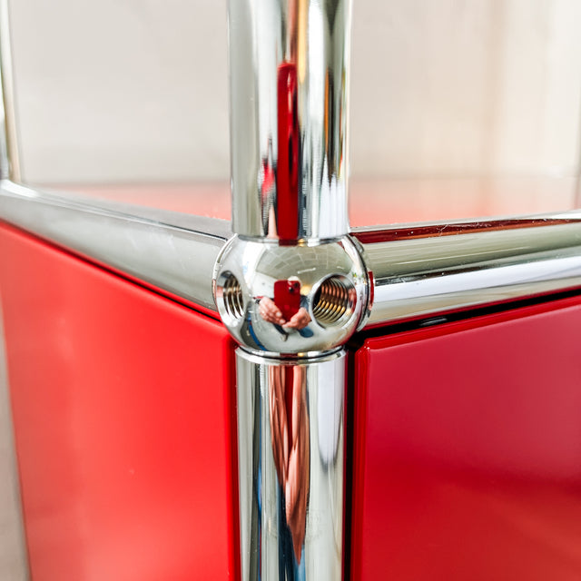 USM Haller - Highboard - rubinrot - TOP Zustand!