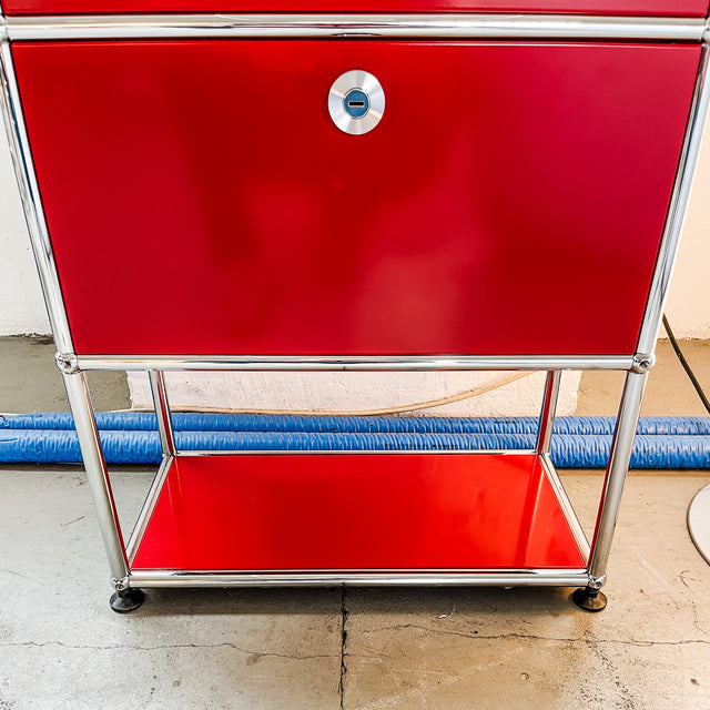 USM Haller - Highboard - rubinrot - TOP Zustand!