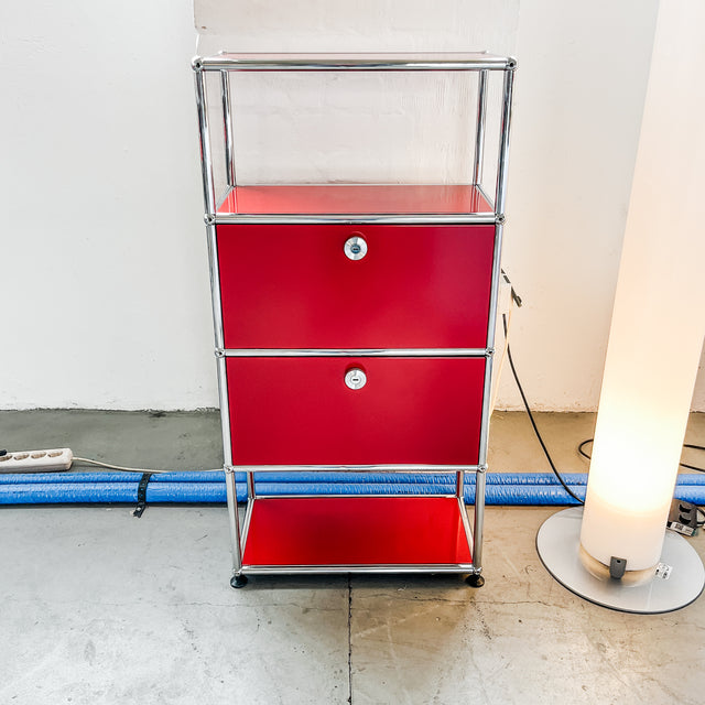USM Haller - Highboard - rubinrot - TOP Zustand!