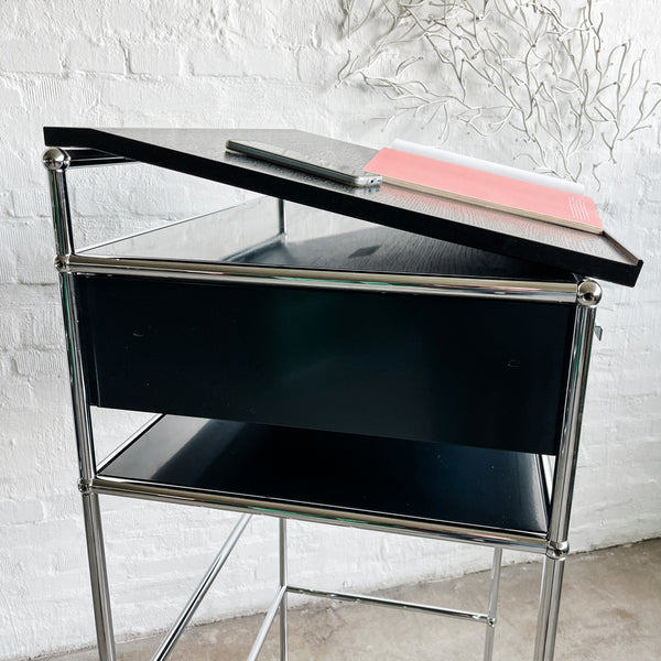 USM Haller - Stehpult - schwarz - 2 Schubladen