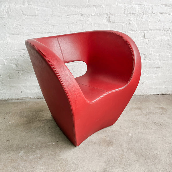 Moroso - Victoria and Albert Sessel - Leder dunkelrot