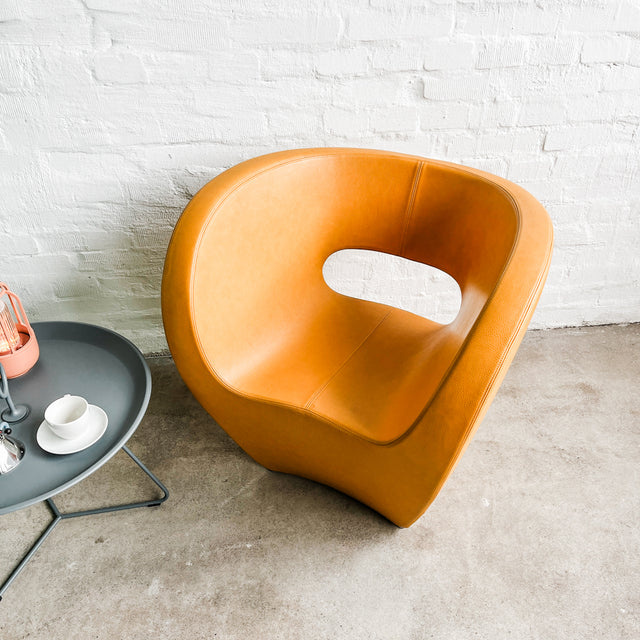 Moroso - Victoria and Albert Sessel - Leder gelb