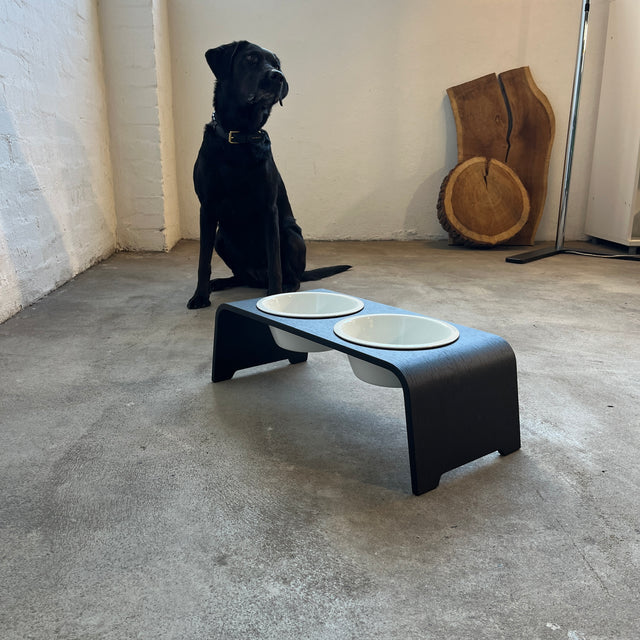 dogBar® - Classic Hundenapf medium - Eiche dunkel