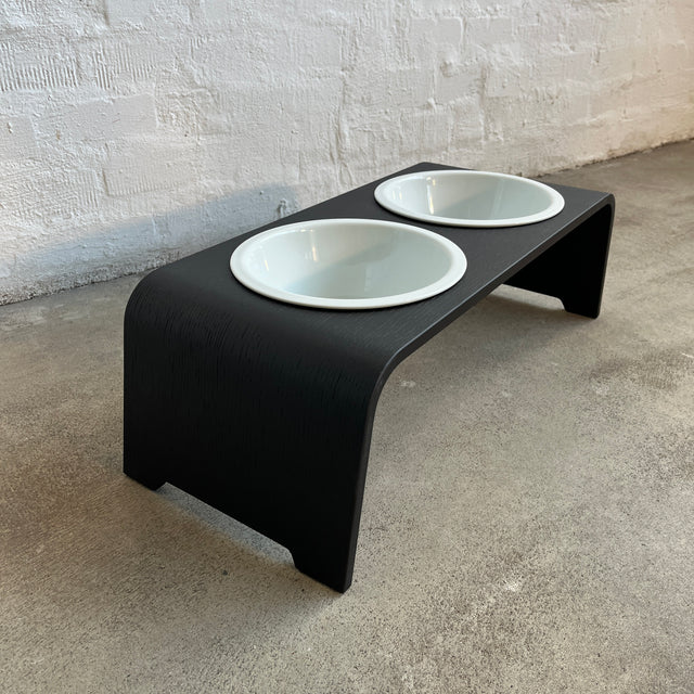 dogBar® - Classic Hundenapf medium - Eiche dunkel