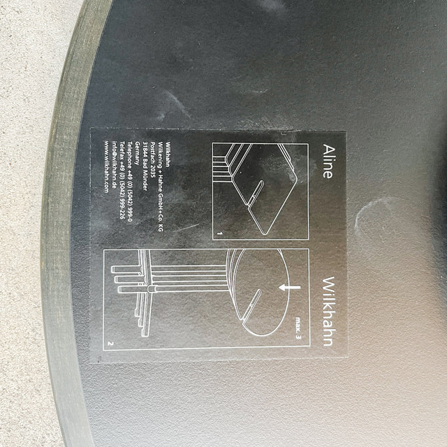 Wilkahn - Aline - Stehtisch - Schwarz - Verchromt
