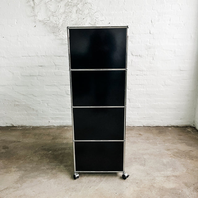 USM Haller - Schrank - Schwarz - 3 Klapptüren