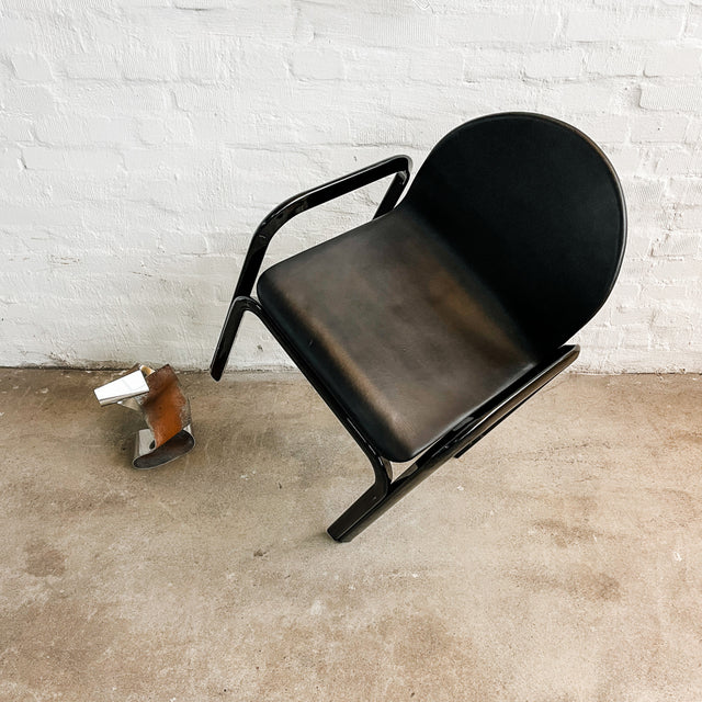 Knoll International - Orsay - Armlehnenstuhl - Gae Aulenti - Schwarz