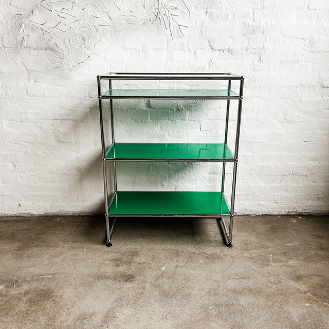 USM Haller - Regal - Grün - Glasaufsatz - TOP Zustand